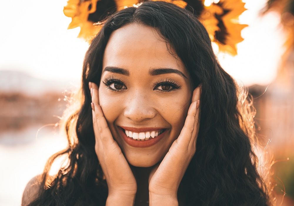 Girl with white smile